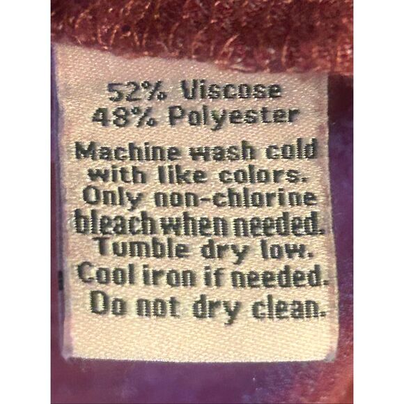 Juicy Couture Women’s Short Sleeve V Neck Top Red Twist Hem Size XL (5841) - Picture 5 of 6